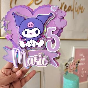 Kuromi  Cake topper // party supplies kuromi  Sanrio